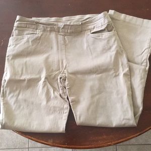 Khaki-Stretchy Pants